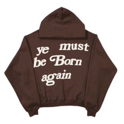 Ye Must Be Born Again Brown Hoodie