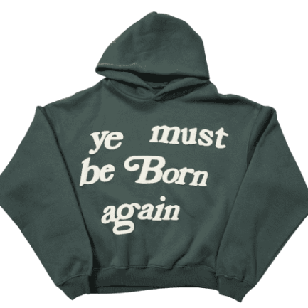 Ye Must Be Born Again Dark Green Hoodie