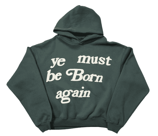 Ye Must Be Born Again Dark Green Hoodie