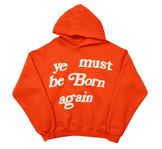 Ye Must Be Born Again Orange Hoodie